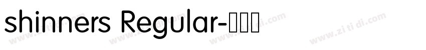 shinners Regular字体转换